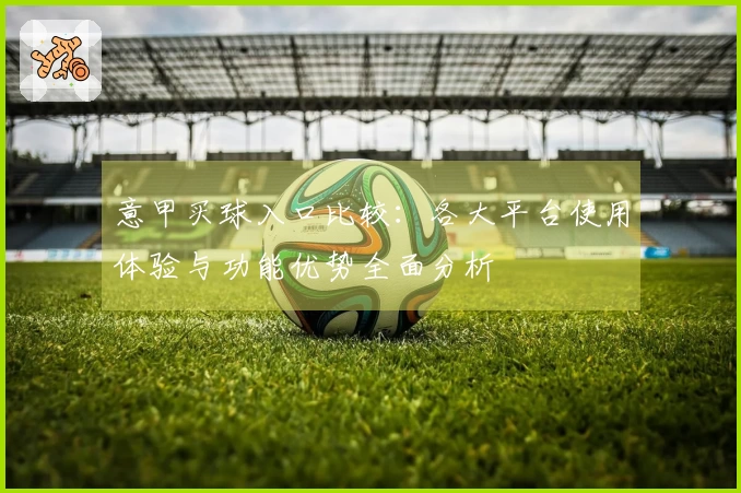 意甲买球入口比较：各大平台使用体验与功能优势全面分析